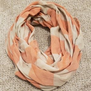 Striped infinity scarf